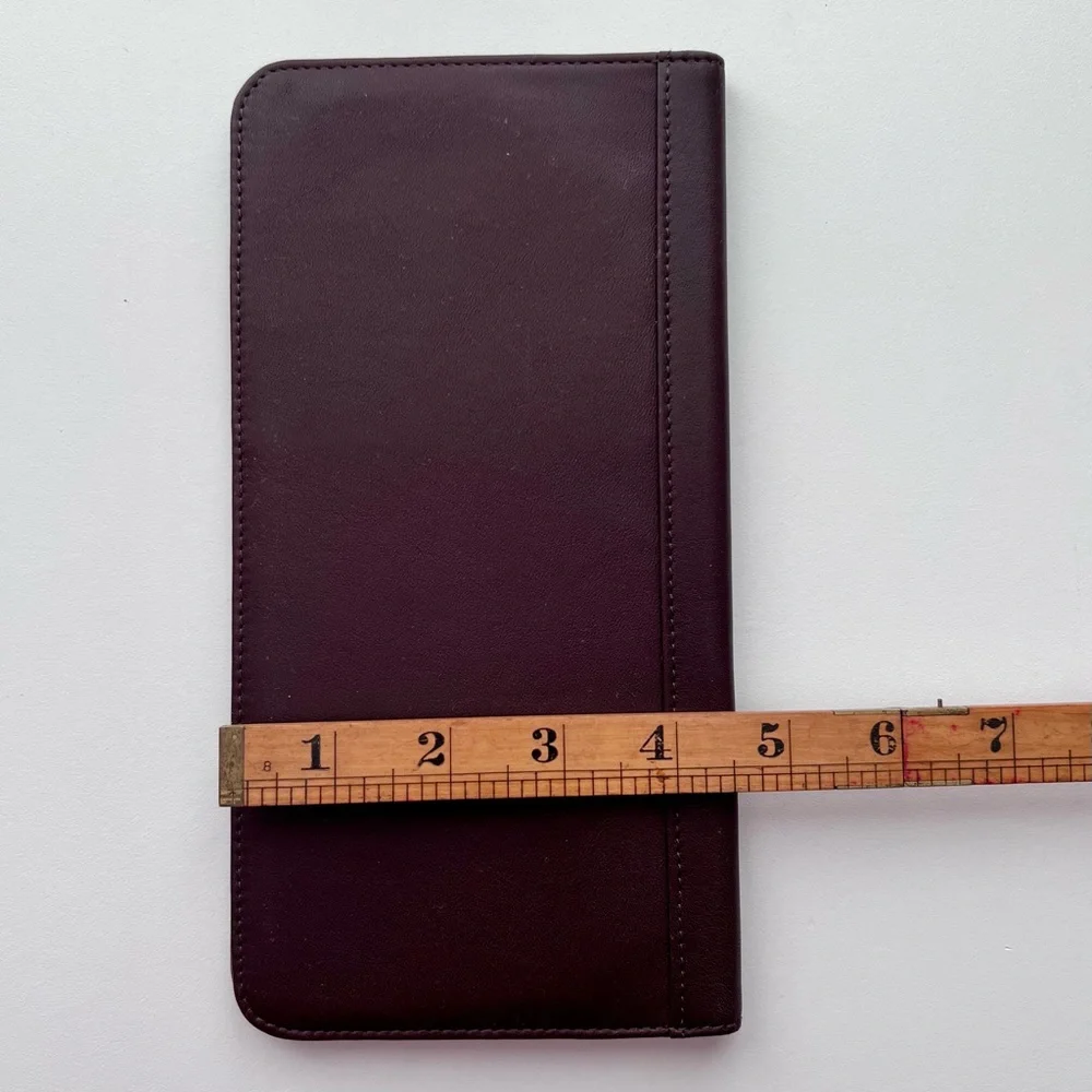 Men's Brown Leather Passport Wallet